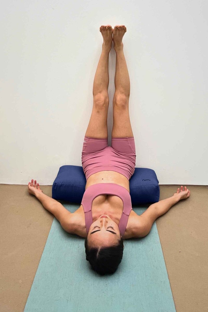 Rumi Earth - Cotton Yoga Bolster – Rectangular - Midnight - RU - YCB - RR - MT - Yoga Props